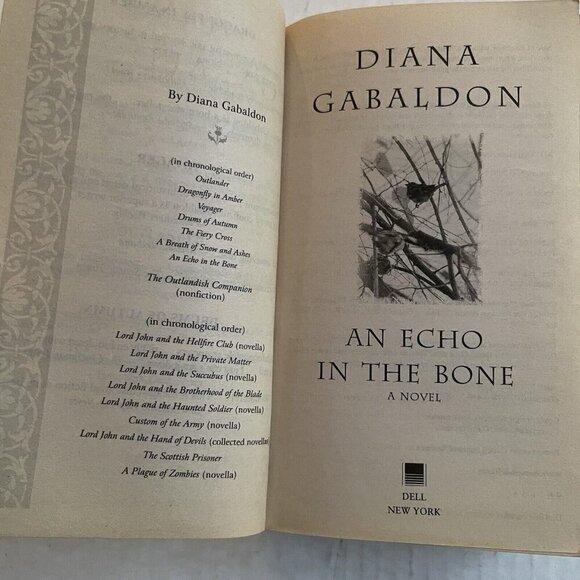 An Echo in the Bone A Novel Outlander By Diana Gabaldon Paperback Book - Picture 3 of 7